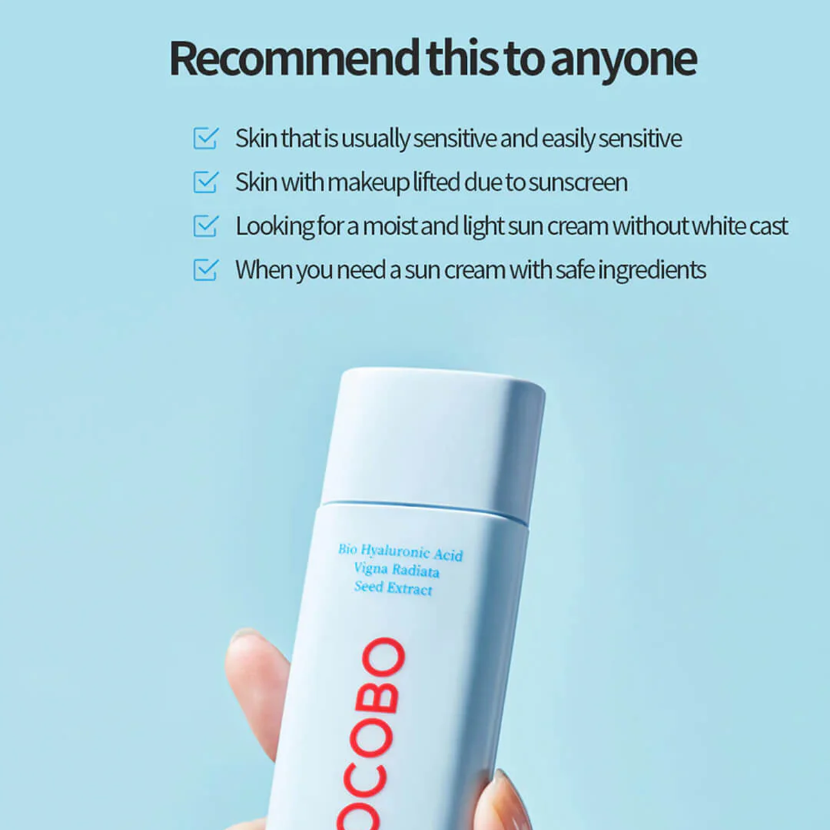 TOCOBO - Bio Watery Sun Cream - Facial Lightweight Korean Skincare - UV Sunscreen Moisture