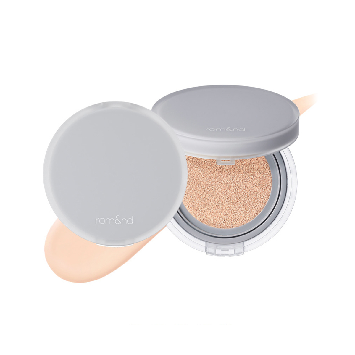 Romand - Korean Cosmetic Makeup - Nu Zero Cushion Lightweight Foundation Clear Smooth Concealer Hyaluronic