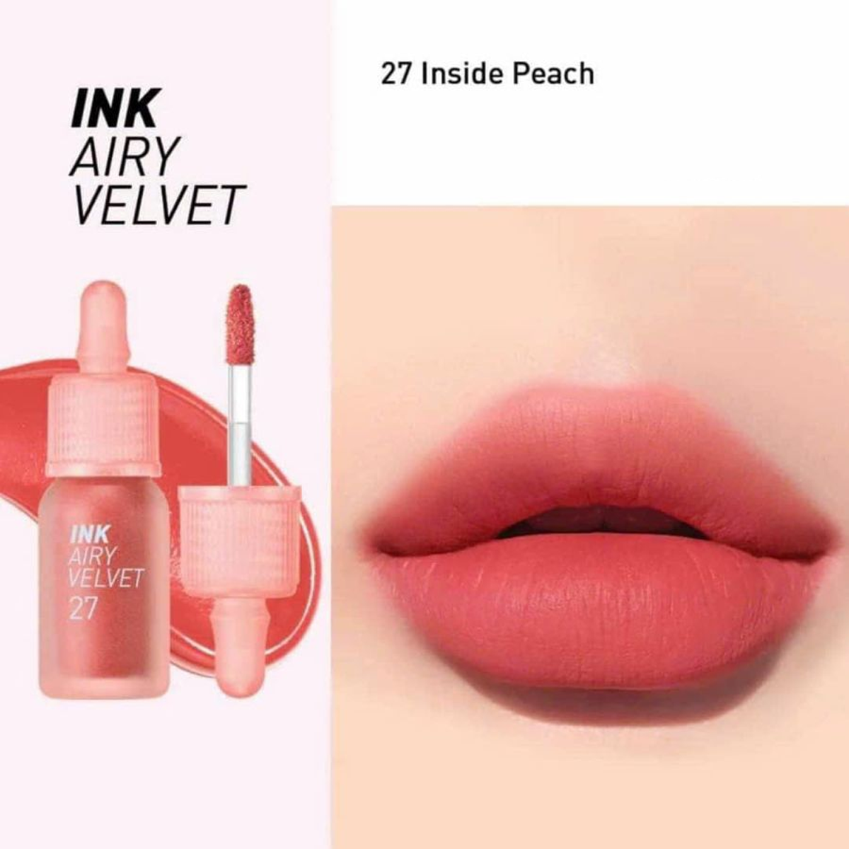 Peripera - Ink the Velvet Lip Tint, Liquid Lip (0.14 fl oz, 020) -  Lightweight Lipstick Matte - Korean Cosmetics Makeup Smooth Moisture