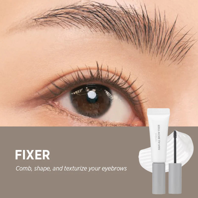 Romand Han All Brow Fixer - Clear Brow Gel for Soft or Strong Expressions from Korea Lightweight Makeup