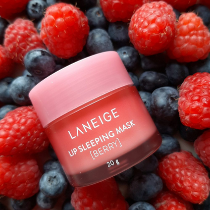 LANEIGE - Korean Cosmetics Skincare -  Hydrating Lip Mask - Lip Sleeping Mask EX Berry [20g] -  Moisture Lip care products - Smooth Lipcare - Hydrate Moisturizing lips - Cosmetic Gift Moisturizer Comfort Lip Treatment