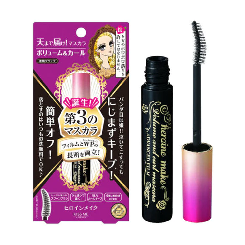 ISEHAN - Kiss Me Heroine Make Volume & Curl Mascara Advanced Film Cosmetic Makeup Waterproof