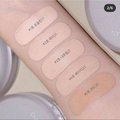 Romand - Korean Cosmetic Makeup - Nu Zero Cushion Lightweight Foundation Clear Smooth Concealer Hyaluronic