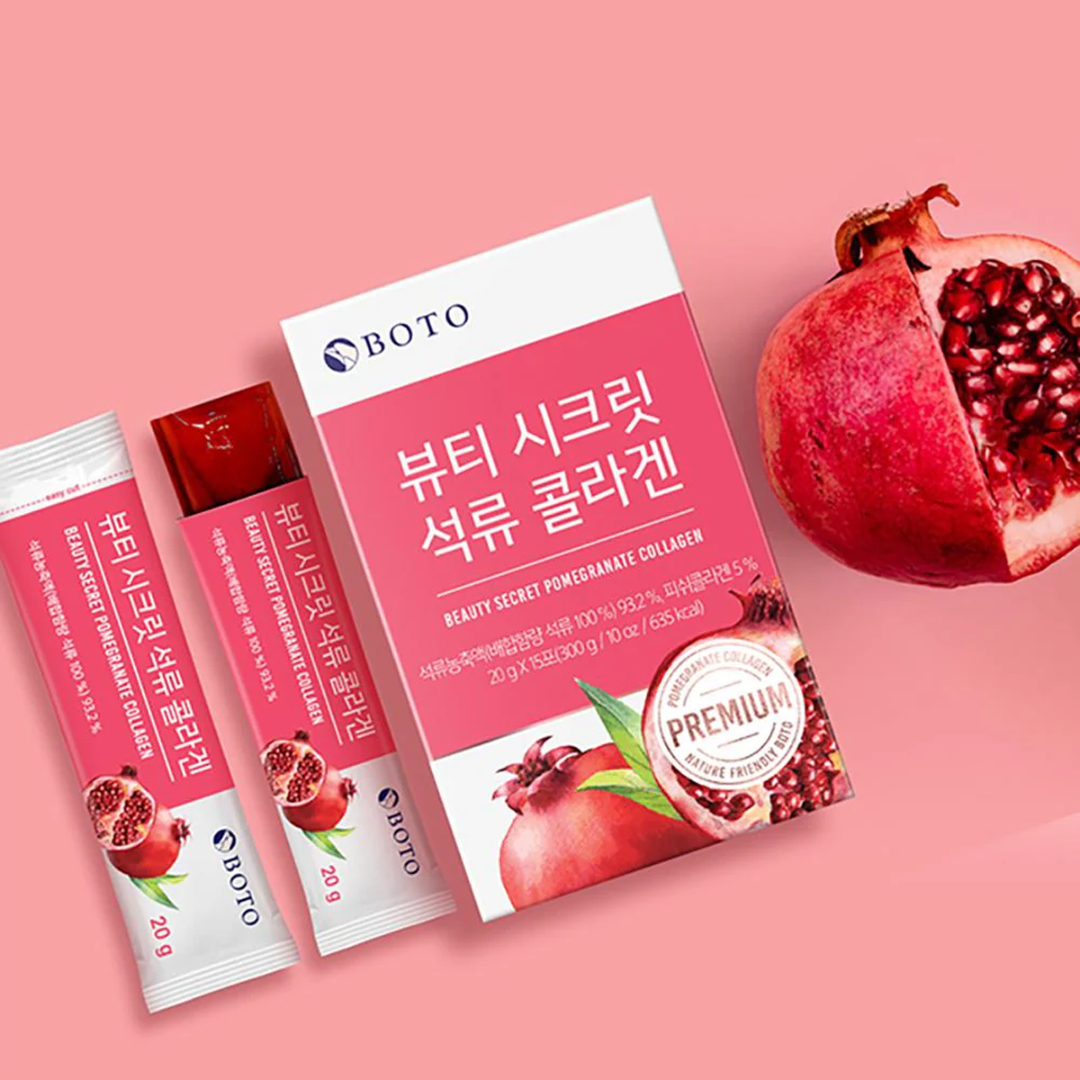 BOTO - Beauty Secret Pomegranate Collagen [20g x 15 sticks]