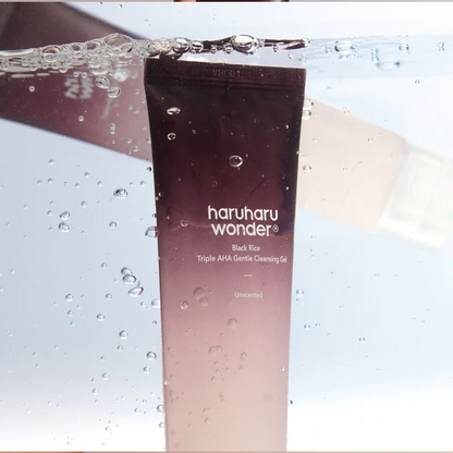 Haru Haru Wonder - Black Rice Triple AHA Gentle Cleansing Gel Unscented 3.3 fl.oz. (100 ml)