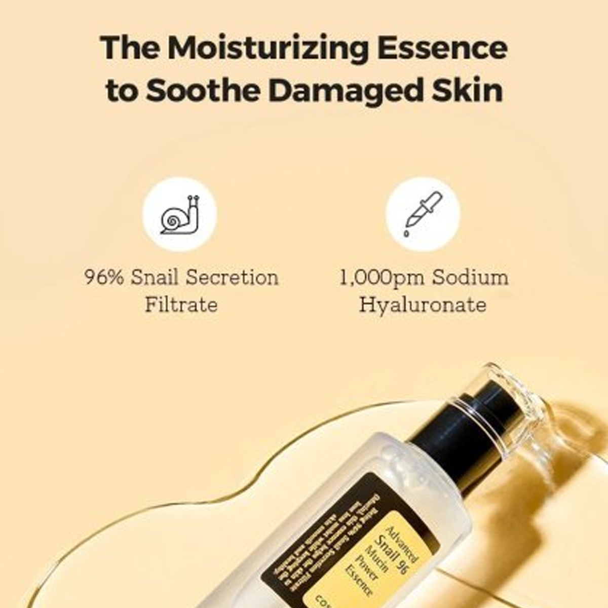 CosRx Advanced Snail 96 Mucin Power Essence - Korean Beauty Cosmetic | Snail Mucin | Skincare | Soothing Skin Repair