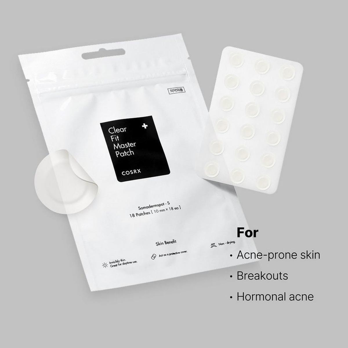 CosRx - Clear Fit Master Patch - Korean Beauty Treatments & Serums - protection under makeup.