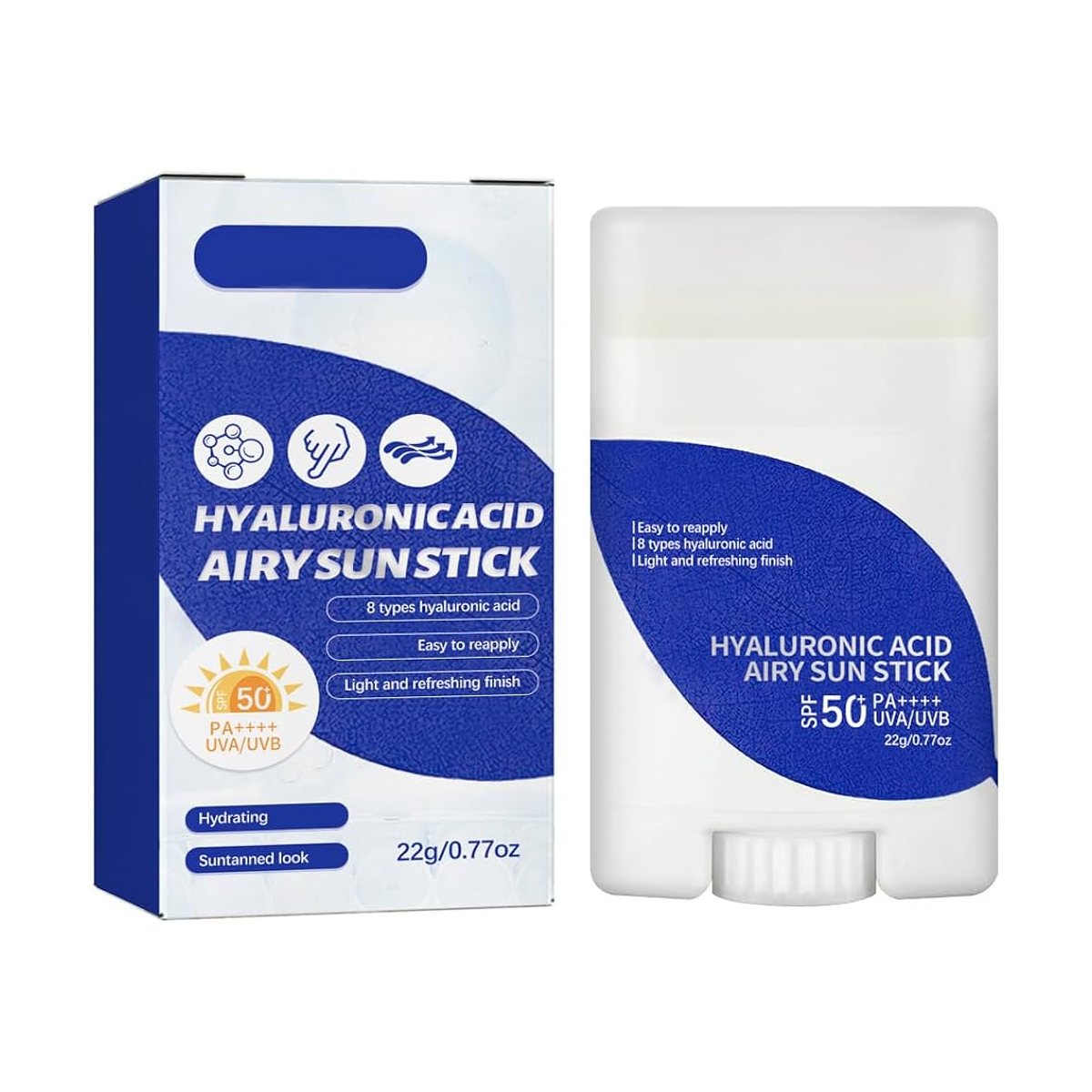 Isntree - Hyaluronic Acid Airy Sun Stick - Lightweight Facial Sunscreen - Korean Skincare Sunblock