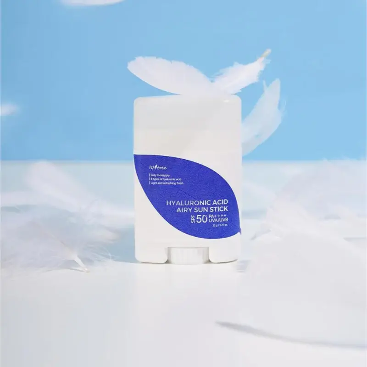 Isntree - Hyaluronic Acid Airy Sun Stick - Lightweight Facial Sunscreen - Korean Skincare Sunblock