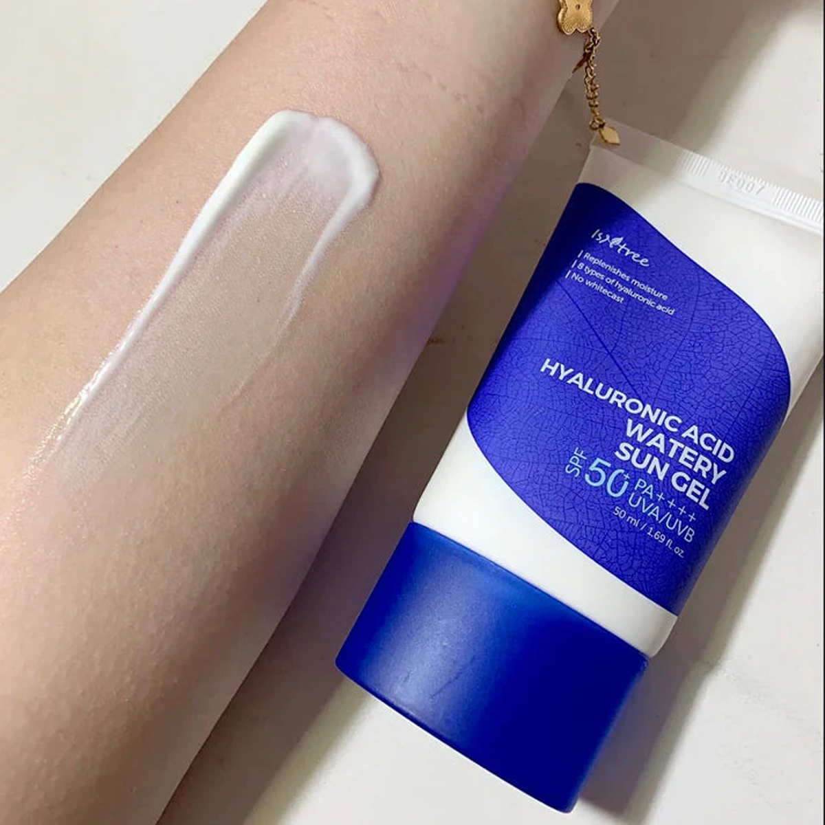 Isntree - Hyaluronic Acid Watery Sun Gel [50ml - New Version] - Korean Facial Skincare Lightweight Sunscreen Moisturize Moisture