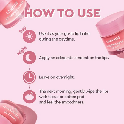 LANEIGE - Lip Sleeping Mask EX Berry Travel Exclusive Special Set [4 pcs]