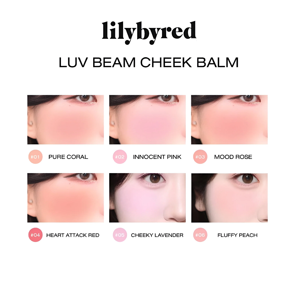 Lilybyred Luv Beam Cheek Balm for Glowing Skin - Korean Cosmetic, Hydrating & Pigmented Cheek Color, Easy Blend Formula for Luminous Finish - Blush Makeup