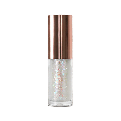 Peach C - Champagne Eye Glitter - high-impact eye glitter - long-lasting adherence - non-irritating formula on top of holographic glow