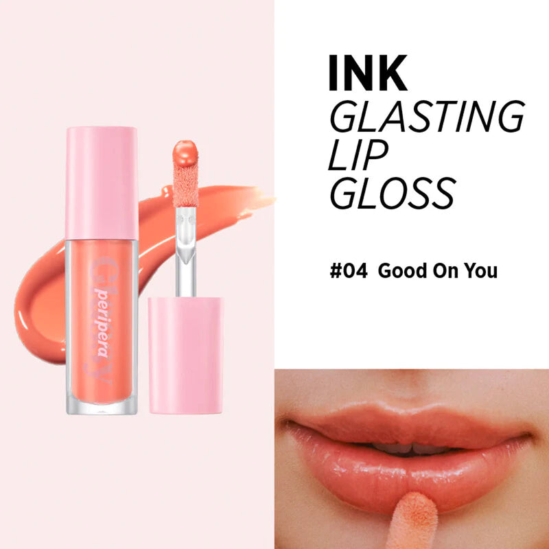 peripera - Korean Makeup Cosmetic - Ink Glasting Lip Gloss Moisturize Lipstick Glossy