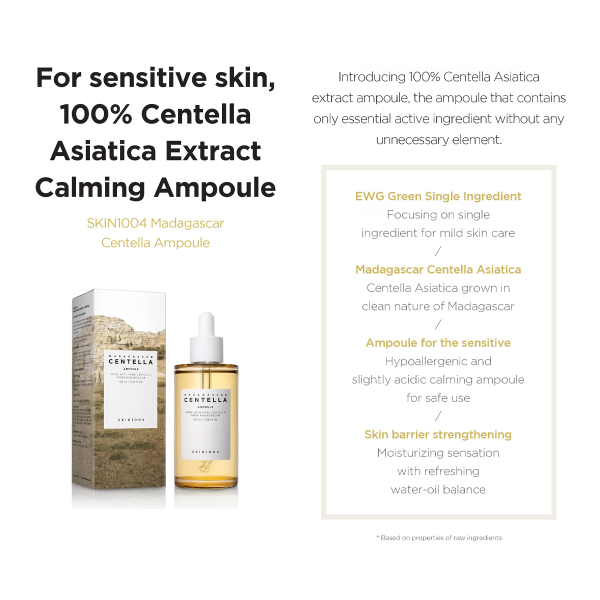 SKIN 1004 - Madagascar Centella Ampoule [55ml] Korean Skincare Serums Moisture Skin Repair Restore