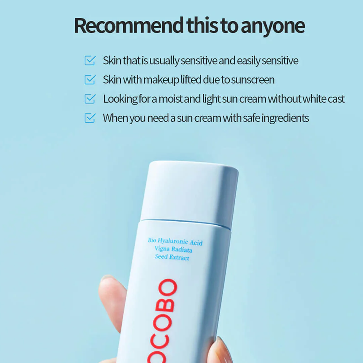 TOCOBO - Bio Watery Sun Cream  - Facial Lightweight Korean Skincare - UV Sunscreen Moisture