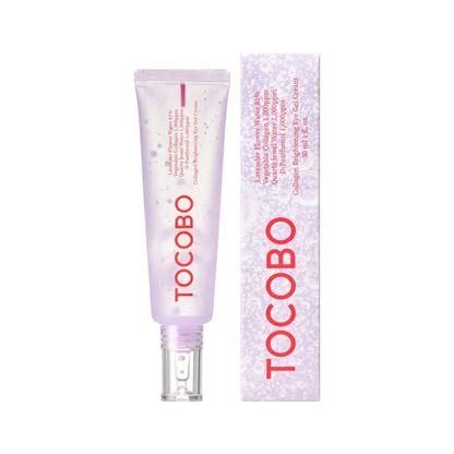 TOCOBO - Collagen Brightening Eye Gel Cream - Korean Eye Serum Skin Care Flower Lavender Comfort Dark circle wrinkle treatment