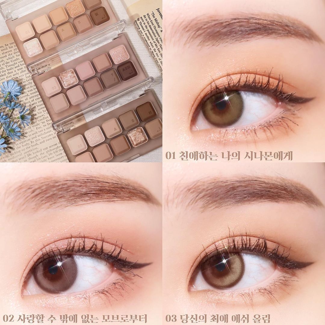 lilybyred -  Korean Makeup Eyeshadow Pallete - Mood Keyboard -  Matte Eye Makeup Color Beige