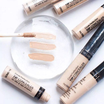 The Saem - Korean makeup cosmetic - Cover Perfection Tip Concealer Flawless Foundation Lightweight Applicator