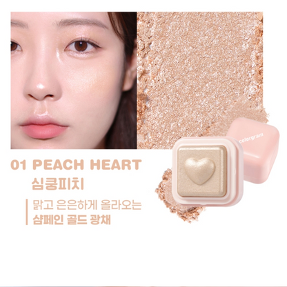 colorgram - Milk Bling Heartlighter - 2 Colors Makeup Cosmetic