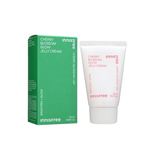 innisfree - Cherry Blossom Glow Jelly Cream New Version - Tone Up Cream  Moisturizing Moisturizer Moisture Hydrate Comfort Hydrating Skin Repair - Korean Skincare - Glass Skin Smooth Skincare Hydrate Moisturizer Moisturizing Moisture Lightweight Delicate