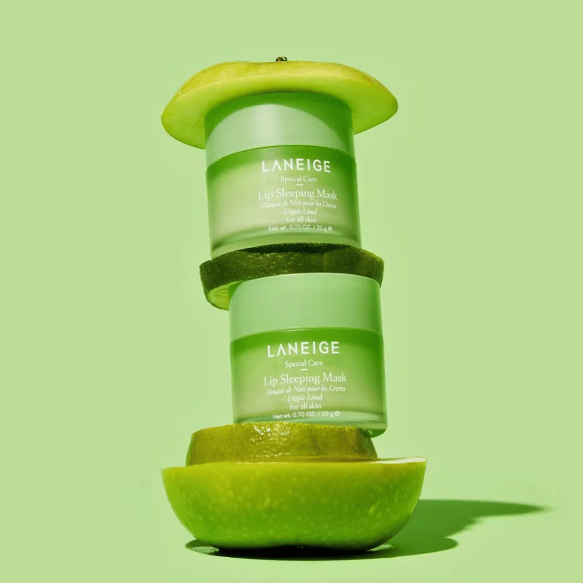 LANEIGE - Korean Cosmetics Skincare -  Hydrating Lip Mask - Lip Sleeping Mask EX Apple Lime [20g] Coconut Moisture Smooth Berry