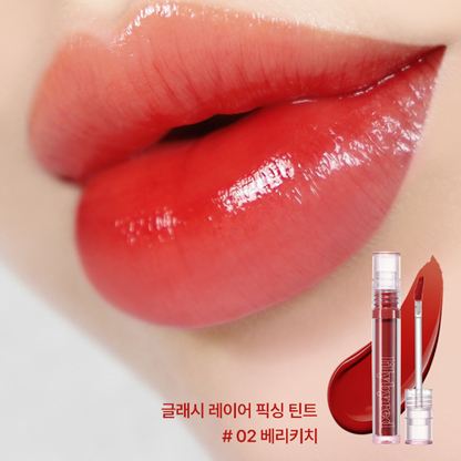 lilybyred - Glassy Layer Fixing Tint - Korean Cosmetic - glass-like finish on lips - Lipstick - Korean Lips tint Gloss - Hyaluronic Lipgloss Makeup Glossy Color