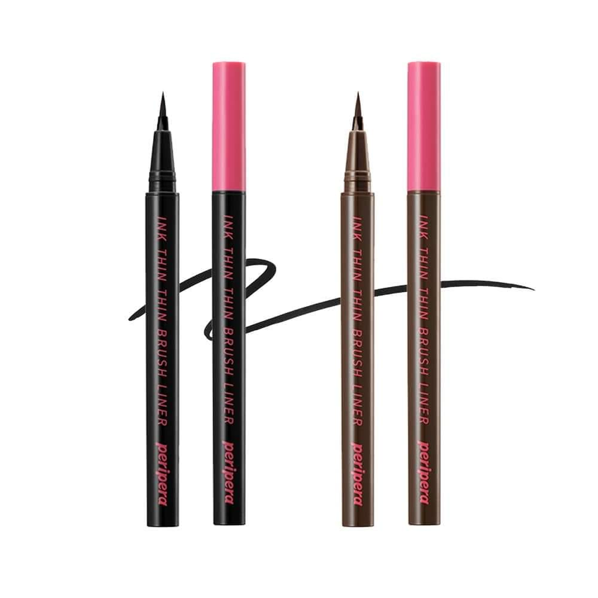 peripera - Ink Thin Thin Brush Liner | Eyeliner | Black eyeliner | Korean Cosmetics | Cat Wink Liner | Eye Makeup