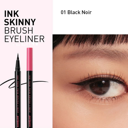 peripera - Ink Thin Thin Brush Liner | Eyeliner | Black eyeliner | Korean Cosmetics | Cat Wink Liner | Eye Makeup