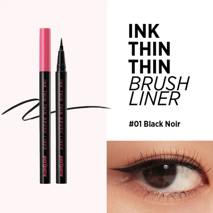 peripera - Ink Thin Thin Brush Liner | Eyeliner | Black eyeliner | Korean Cosmetics | Cat Wink Liner | Eye Makeup