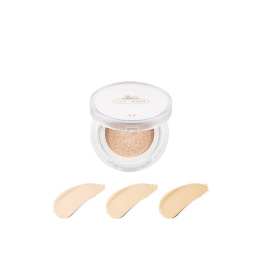 VT Cica Skin Fit Cover Cushion SPF 50+ PA++++, Matte Finish Foundation with Propolis Extract and Tremella Fuciformis Extract, Suitable for Sensitive Skin, 12g Concealer Makeup